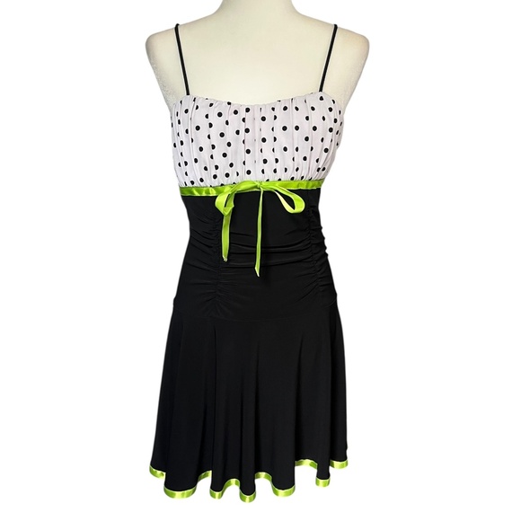 Vintage Y2K Polka Dot Mini Dress Taboo - Picture 1 of 3
